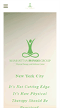 Mobile Screenshot of manhattanphysiogroup.com